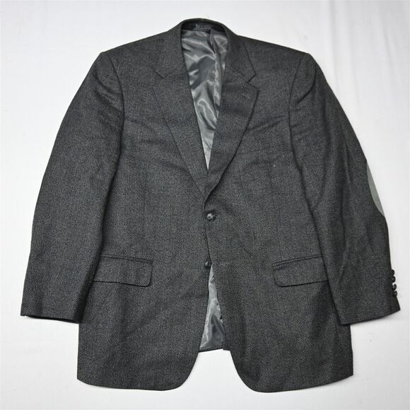 Marco Carelli 44R Gray Soft Tweed Lambswool‎ Mens Blazer Sport Coat Jacket